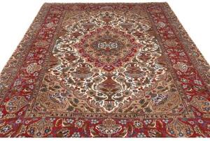 Tappeto Kashamr Zirkhaki Medaglione Floreale Rosso Beige 200x295 Cm