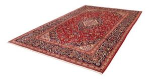 Tappeto Ardakan Medaglione Floreale Rosso Blu Scuro 202x310 Cm