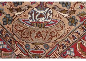 Tappeto Kashamr Zirkhaki Medaglione Floreale Rosso Beige 200x295 Cm