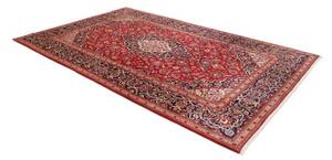 Tappeto Ardakan Medaglione Floreale Rosso Blu Scuro 202x310 Cm