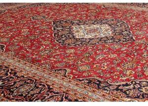 Tappeto Ardakan Medaglione Floreale Rosso Blu Scuro 290x410 Cm