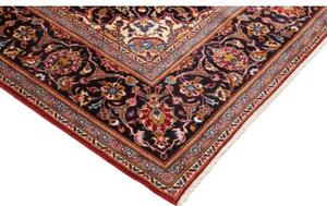 Tappeto Ardakan Medaglione Floreale Rosso Blu Scuro 204x313 Cm