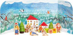 Calendario dell'Avvento a piedini piccoli Foresta d'inverno