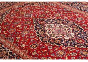 Tappeto Ardakan Medaglione Floreale Rosso Blu Scuro 202x310 Cm