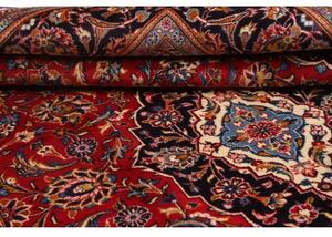 Tappeto Ardakan Medaglione Floreale Rosso Blu Scuro 204x313 Cm