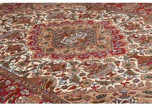 Tappeto Kashamr Zirkhaki Medaglione Floreale Rosso Beige 200x295 Cm