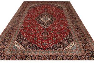 Tappeto Ardakan Medaglione Floreale Rosso Blu Scuro 250x334 Cm
