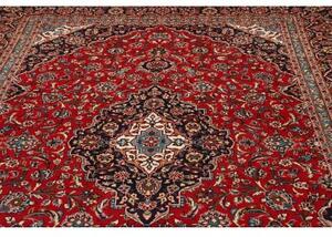 Tappeto Ardakan Medaglione Floreale Rosso Blu Scuro 253x360 Cm