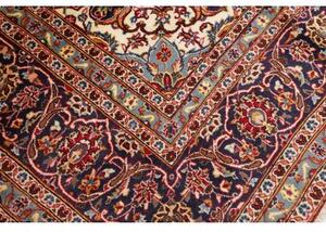 Tappeto Ardakan Medaglione Floreale Rosso Scuro Blu Notte 254x344 Cm