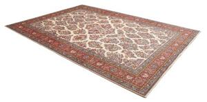 Tappeto Sarough Stilizzato Avorio Rosso Mattone 243x350 Cm