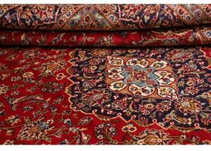 Tappeto Ardakan Medaglione Floreale Rosso Scuro Blu Notte 254x344 Cm