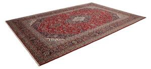 Tappeto Ardakan Medaglione Floreale Rosso Blu Scuro 242x375 Cm