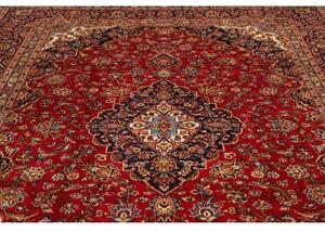 Tappeto Ardakan Medaglione Floreale Rosso Scuro Blu Notte 254x344 Cm