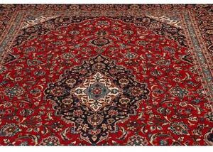 Tappeto Ardakan Medaglione Floreale Rosso Blu Scuro 243x363 Cm