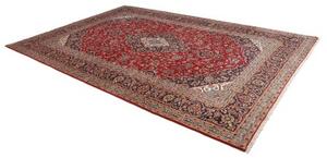Tappeto Ardakan Medaglione Floreale Rosso Blu Scuro 243x363 Cm
