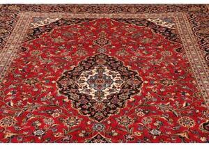 Tappeto Ardakan Medaglione Floreale Rosso Blu Scuro 248x350 Cm