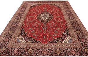 Tappeto Ardakan Medaglione Floreale Rosso Blu Scuro 248x350 Cm