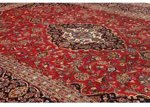 Tappeto Ardakan Medaglione Floreale Rosso Blu Scuro 248x350 Cm