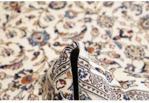 Tappeto Kashan Floreale Avorio Blu 203x297 Cm