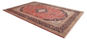 Tappeto Ardakan Medaglione Floreale Rosso Blu Scuro 250x365 Cm