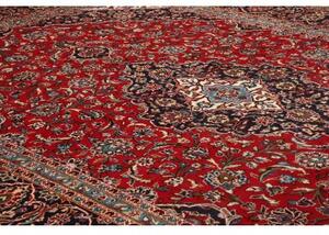 Tappeto Ardakan Medaglione Floreale Rosso Blu Scuro 242x375 Cm
