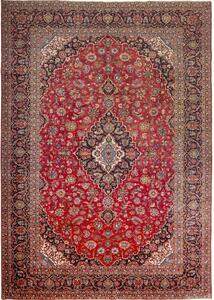 Tappeto Ardakan Medaglione Floreale Rosso Blu Scuro 297x427 Cm