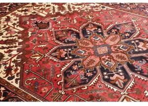 Tappeto Gorawan Stilizzato Rosso Mattone Crema 205x296 Cm