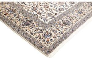 Tappeto Kashan Floreale Avorio Blu 203x297 Cm