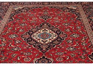 Tappeto Ardakan Medaglione Floreale Rosso Blu Scuro 246x345 Cm