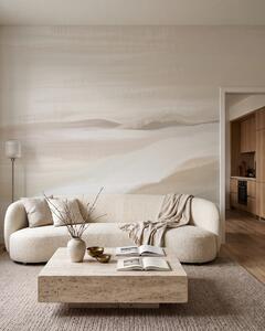 Carta da parati Pennellate lungo l’orizzonte, Forme fluide, Arte astratta, t00307 - Tapeko.it