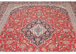 Tappeto Ardakan Medaglione Floreale Rosso Blu Scuro 244x360 Cm