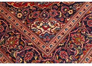 Tappeto Ardakan Medaglione Floreale Rosso Blu Scuro 197x305 Cm