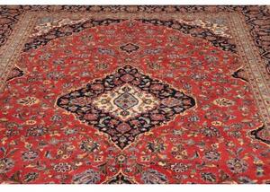 Tappeto Ardakan Medaglione Floreale Rosso Blu Scuro 250x365 Cm