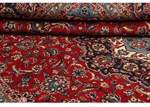 Tappeto Ardakan Medaglione Floreale Rosso Blu Scuro 242x375 Cm