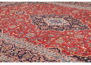 Tappeto Ardakan Medaglione Floreale Rosso Blu Scuro 244x360 Cm