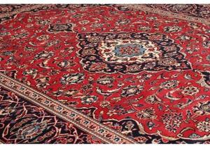 Tappeto Ardakan Medaglione Floreale Rosso Blu Scuro 246x345 Cm