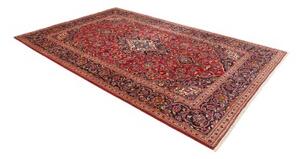 Tappeto Ardakan Medaglione Floreale Rosso Blu Scuro 197x305 Cm