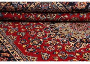 Tappeto Nadjafabad Medaglione Floreale Rosso Blu Scuro 250x373 Cm