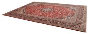 Tappeto Ardakan Medaglione Floreale Rosso Blu Scuro 292x390 Cm
