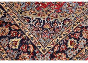 Tappeto Nadjafabad Medaglione Floreale Rosso Blu Scuro 250x373 Cm
