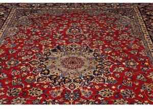 Tappeto Nadjafabad Medaglione Floreale Rosso Blu Scuro 250x373 Cm