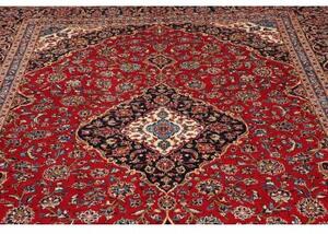 Tappeto Ardakan Medaglione Floreale Rosso Blu Scuro 247x354 Cm