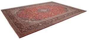 Tappeto Ardakan Medaglione Floreale Rosso Blu Scuro 292x390 Cm