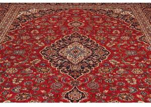 Tappeto Ardakan Medaglione Floreale Rosso Blu Scuro 295x400 Cm
