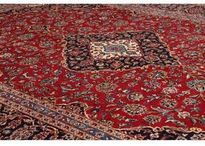 Tappeto Ardakan Medaglione Floreale Rosso Blu Scuro 247x354 Cm