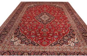 Tappeto Ardakan Medaglione Floreale Rosso Blu Scuro 295x400 Cm