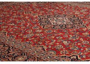 Tappeto Ardakan Medaglione Floreale Rosso Blu Scuro 292x390 Cm