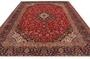 Tappeto Ardakan Medaglione Floreale Rosso Blu Scuro 300x394 Cm