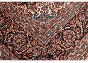Tappeto Ardakan Medaglione Floreale Rosso Blu Scuro 292x390 Cm
