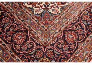 Tappeto Ardakan Medaglione Floreale Rosso Blu Scuro 295x400 Cm